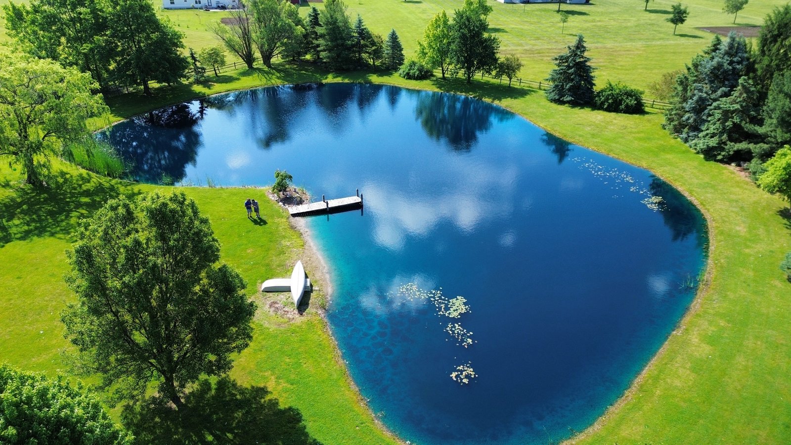 aerial pond photo