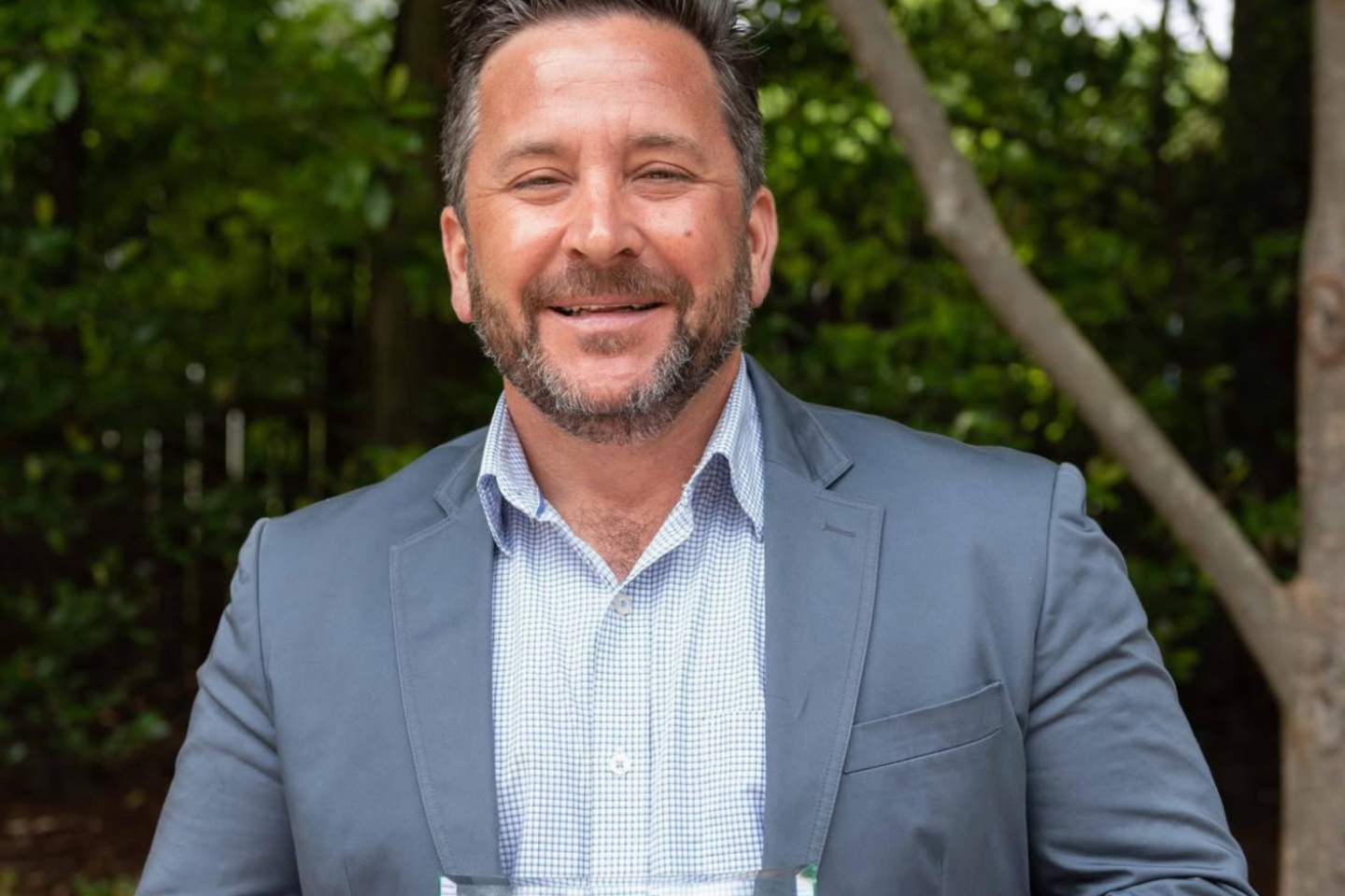 troy goldsby, aqua services award from twf