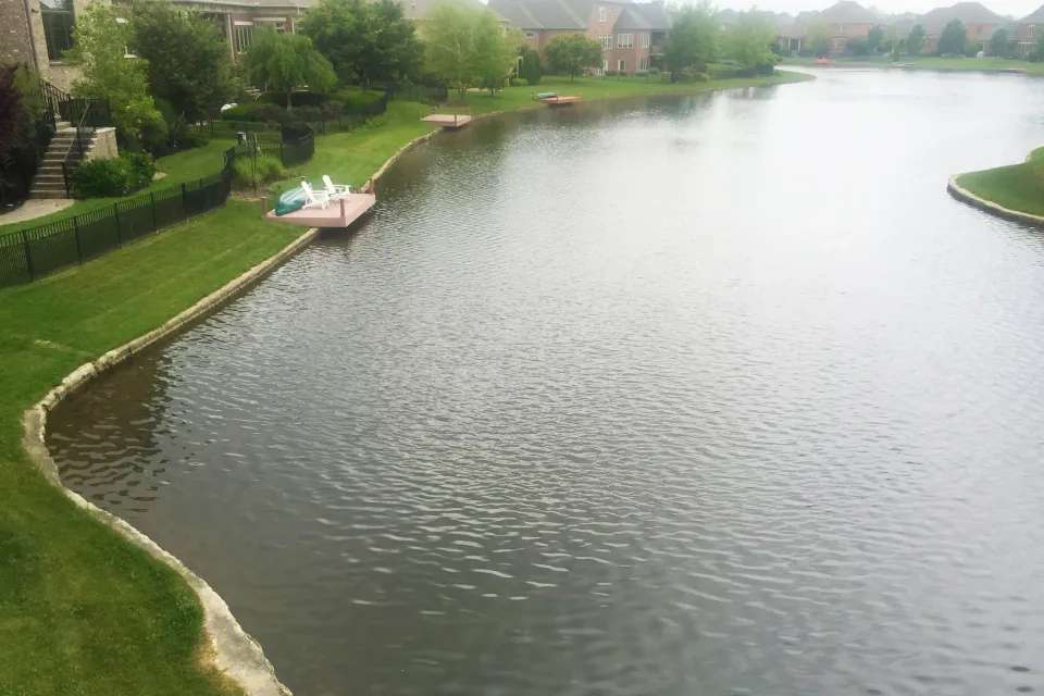 Hamption Bay project before and after photos | Jones Lake Management