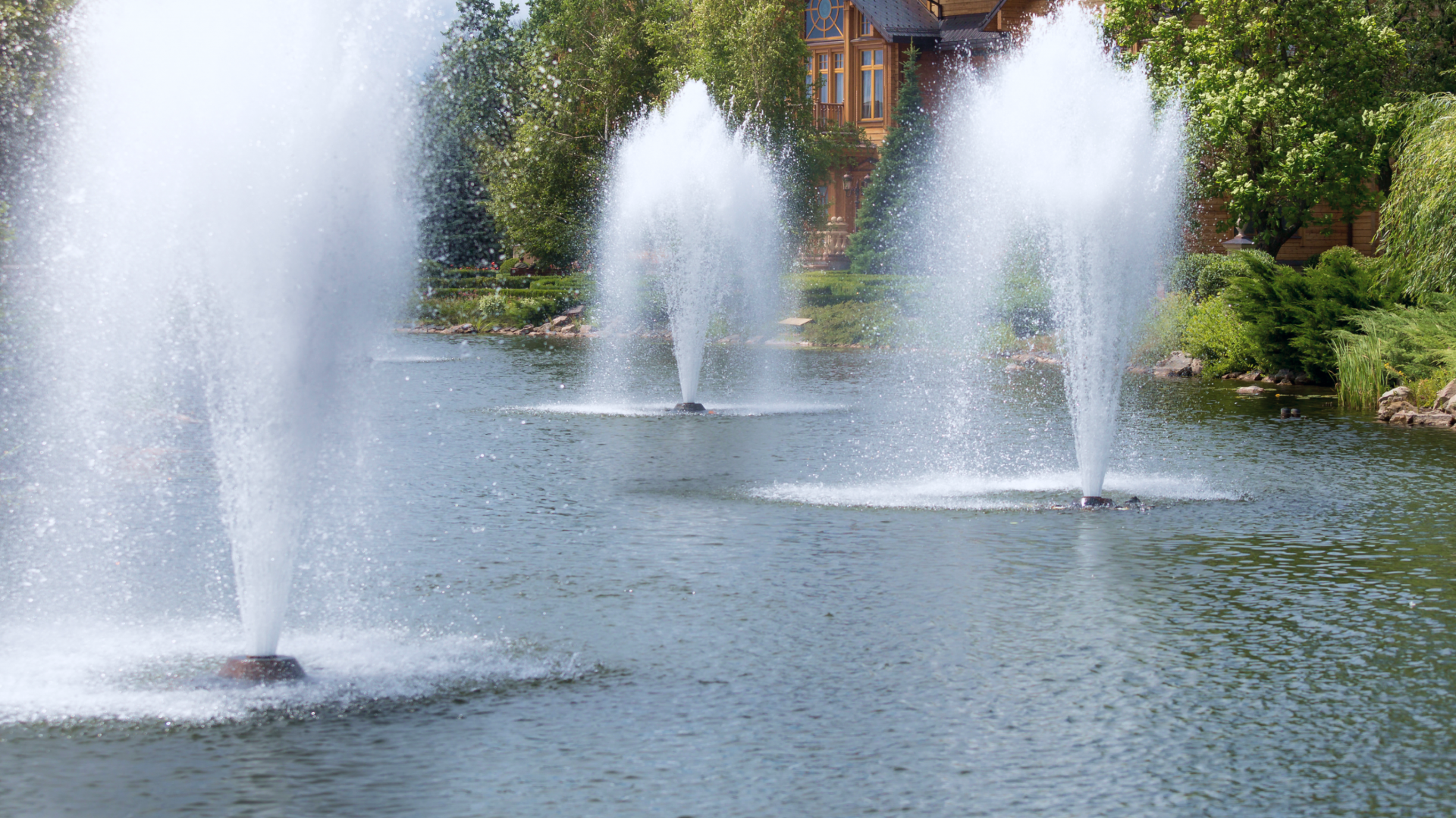 Lake and Pond Aerator Fountain Maintenance | Jones Lake Management